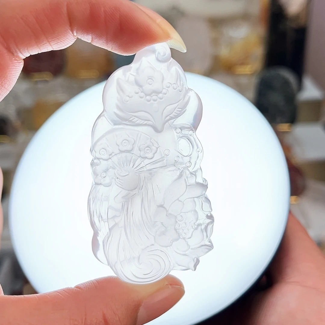 水晶666粉水可爱未镶嵌K****蓝