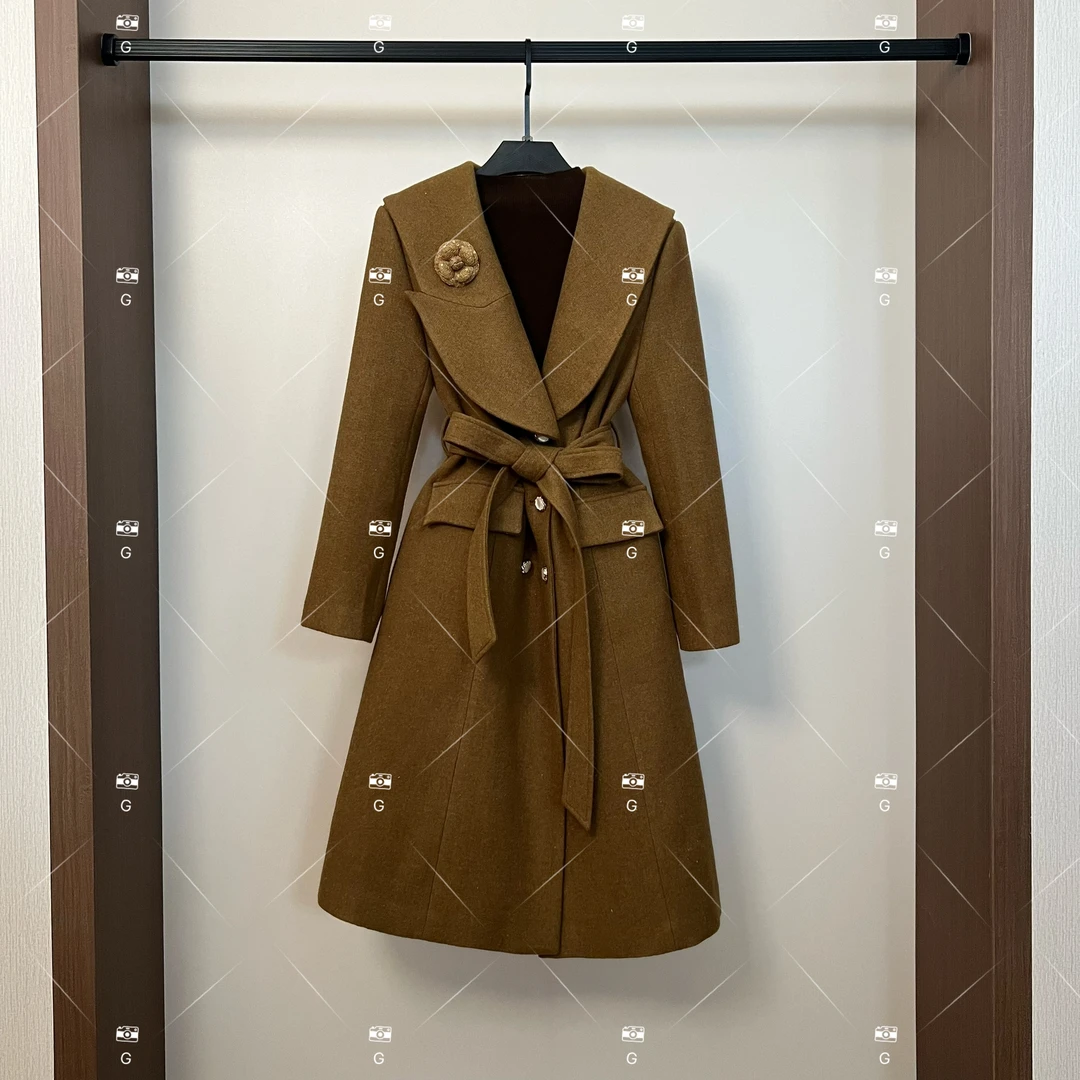 秋冬气质小香风设计师中长款羽绒服轻奢女 GS-57686