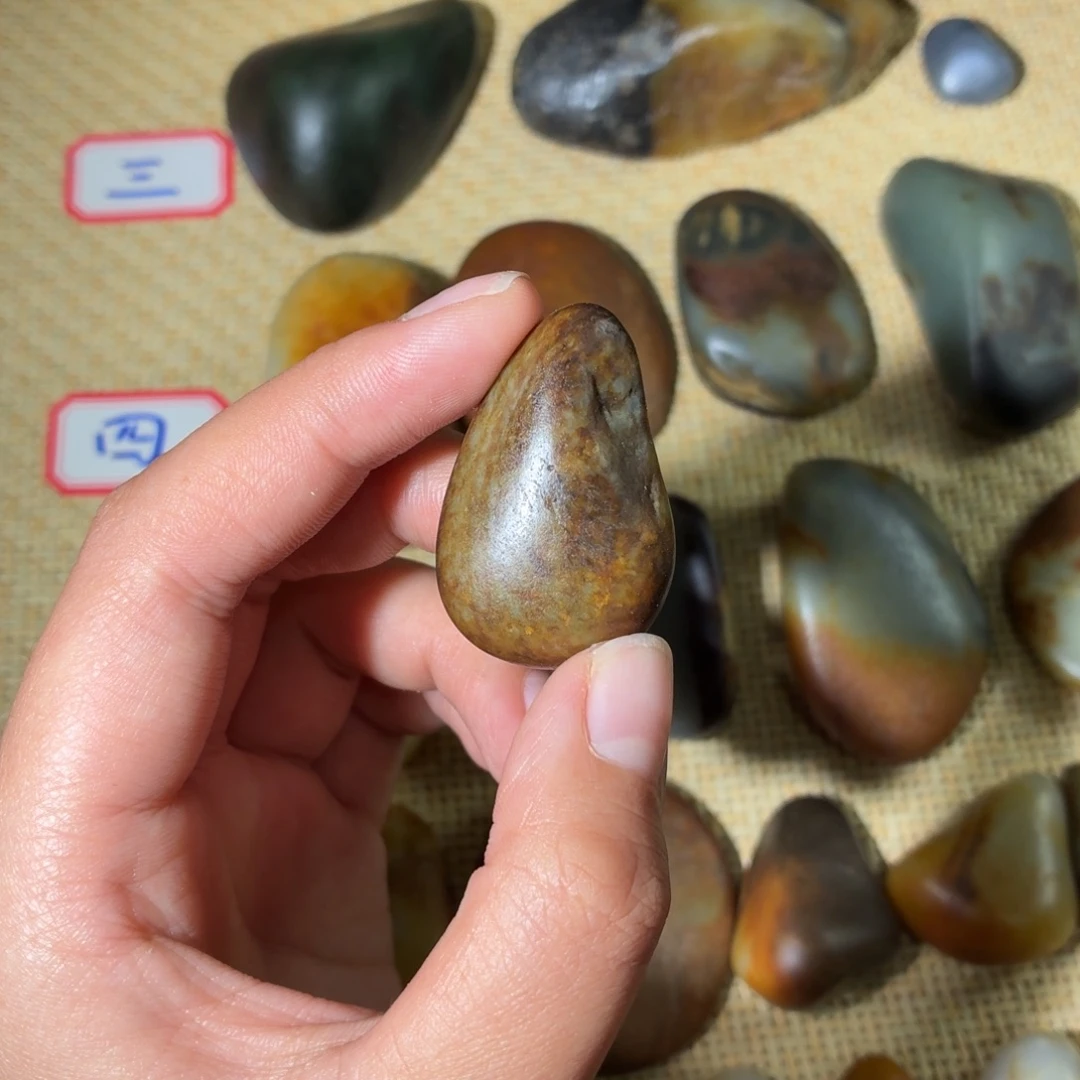 和田玉未镶嵌挂件19.3