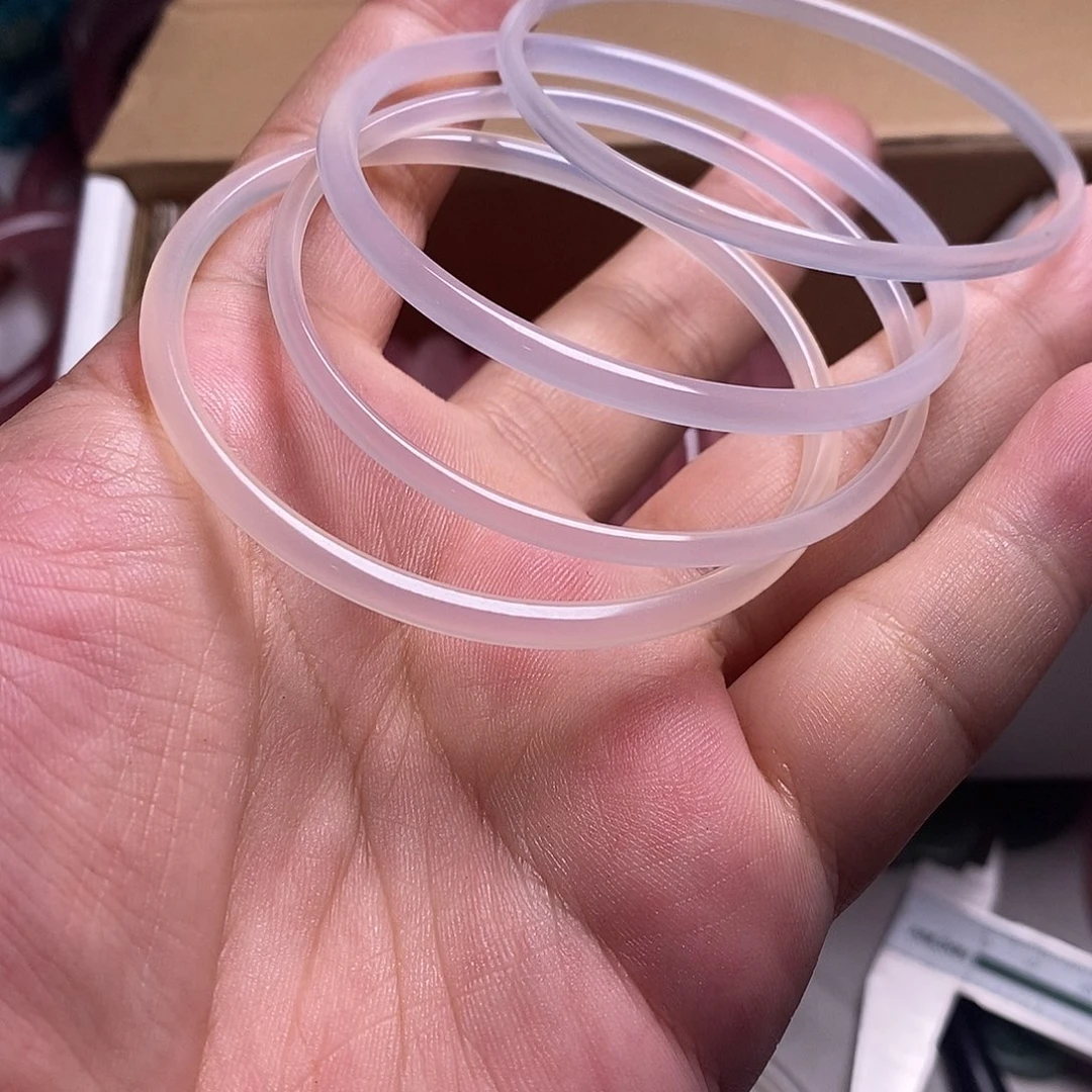 水晶珠宝半成品未镶嵌叮当白色1对