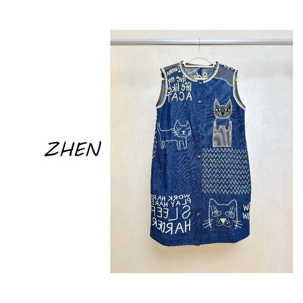 【ZHEN】25K00726 2025新款时尚气质修身显瘦小众设计连衣裙女