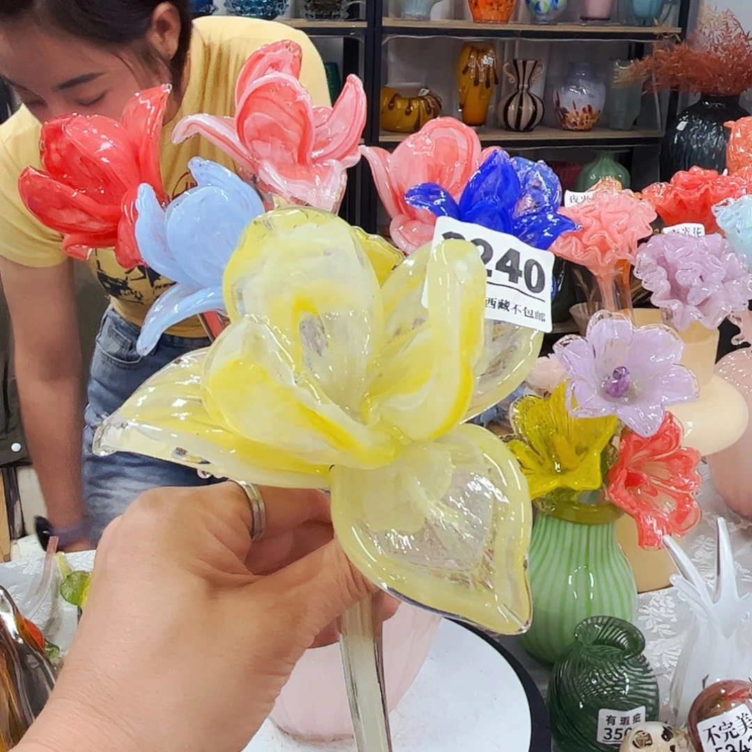 3240鸢尾 家悦琉璃工艺品