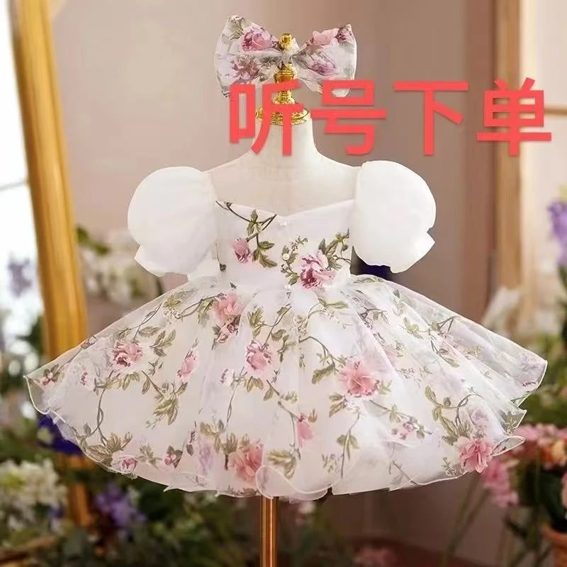 (听号下单)洋气小女孩夏季新款玲娜贝儿洛丽塔公主风连衣裙