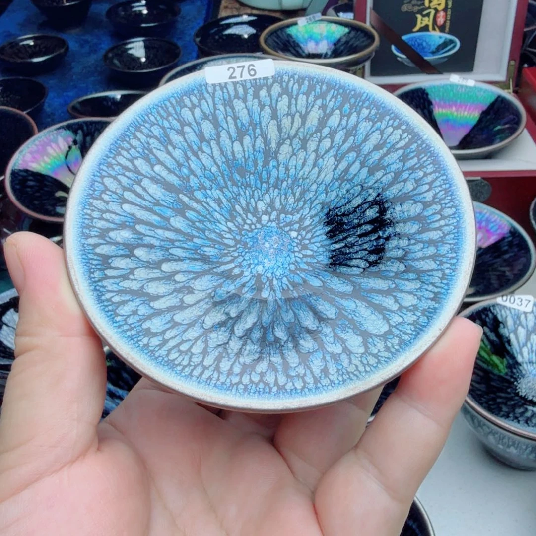 时***.茶盏秦国凤百花撇口276