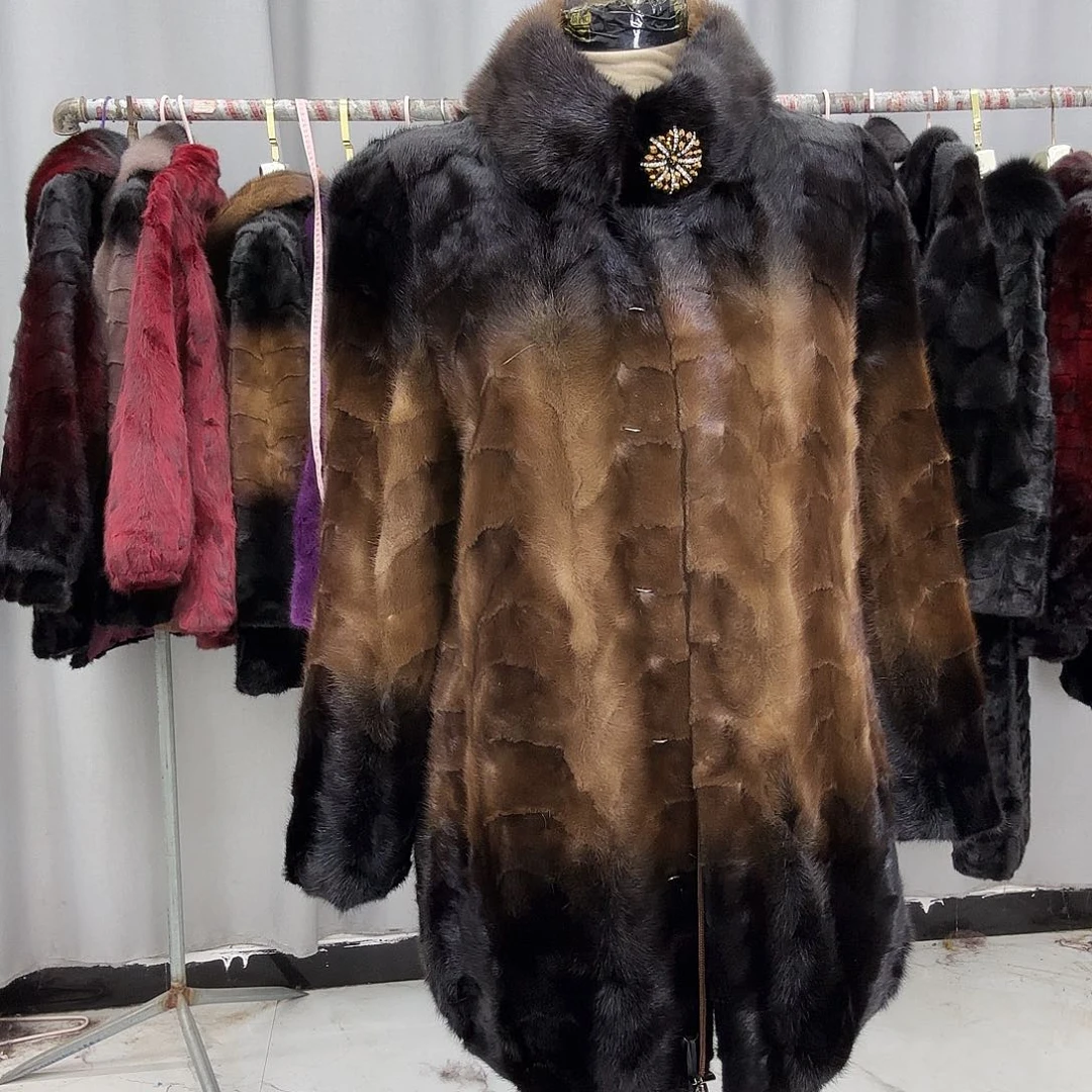 水貂拼貂真皮真毛
