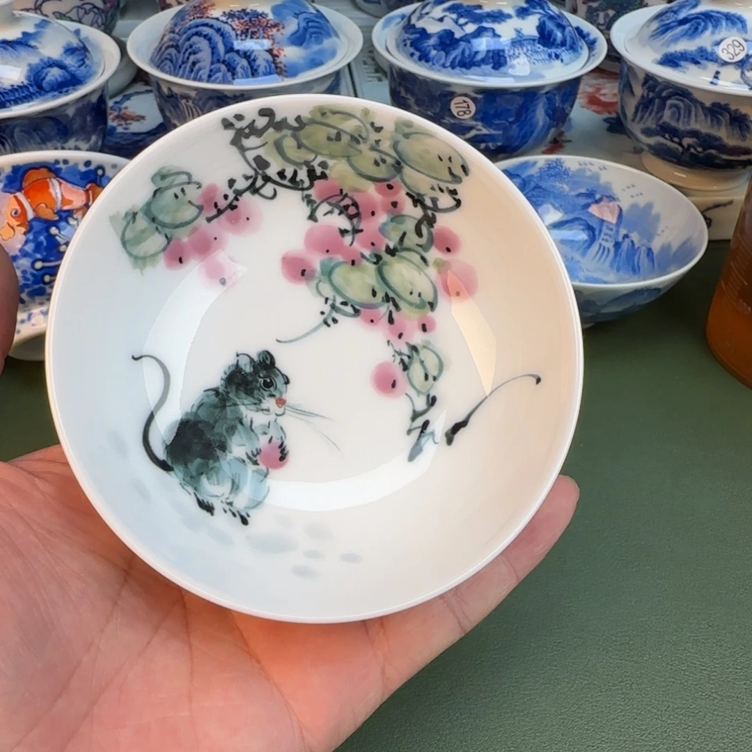 陶纯手工纯手绘茶具364