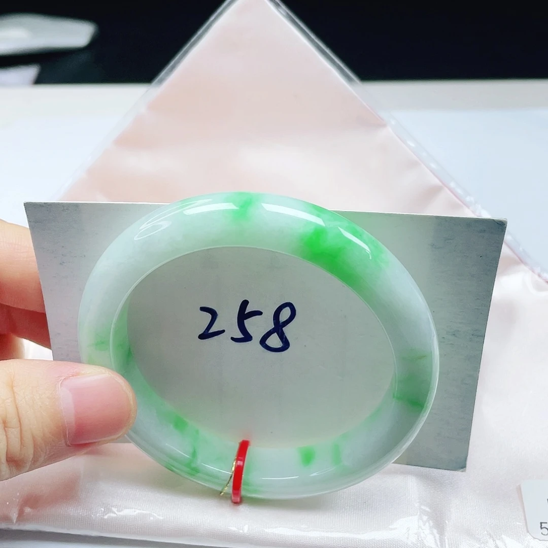 翡翠未镶嵌手镯54➕圈口