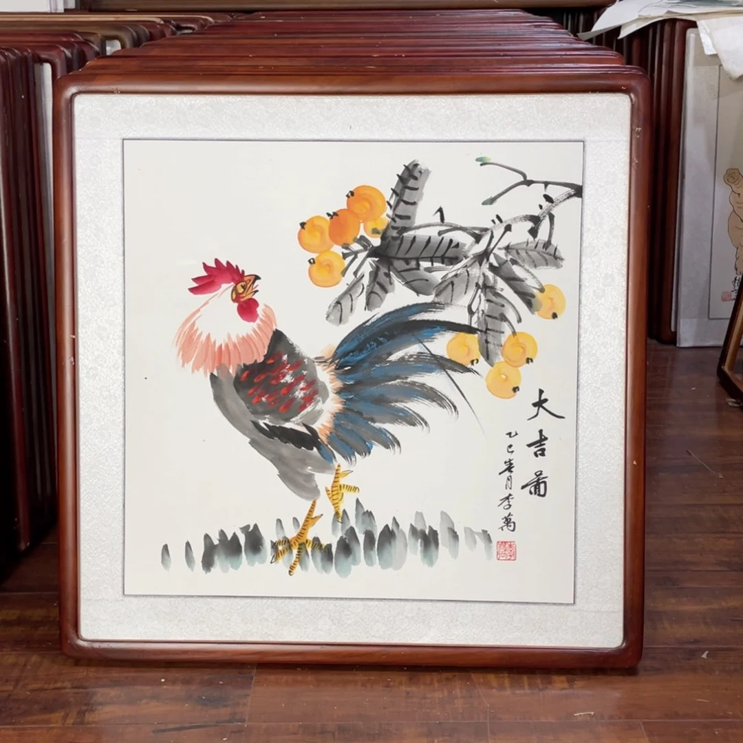 国画带框尺寸63*63厘米