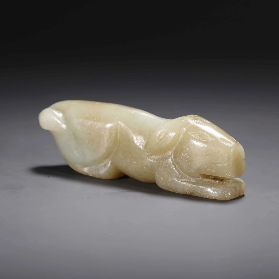 【济文阁】JDY20122612明代 白玉兔形把件