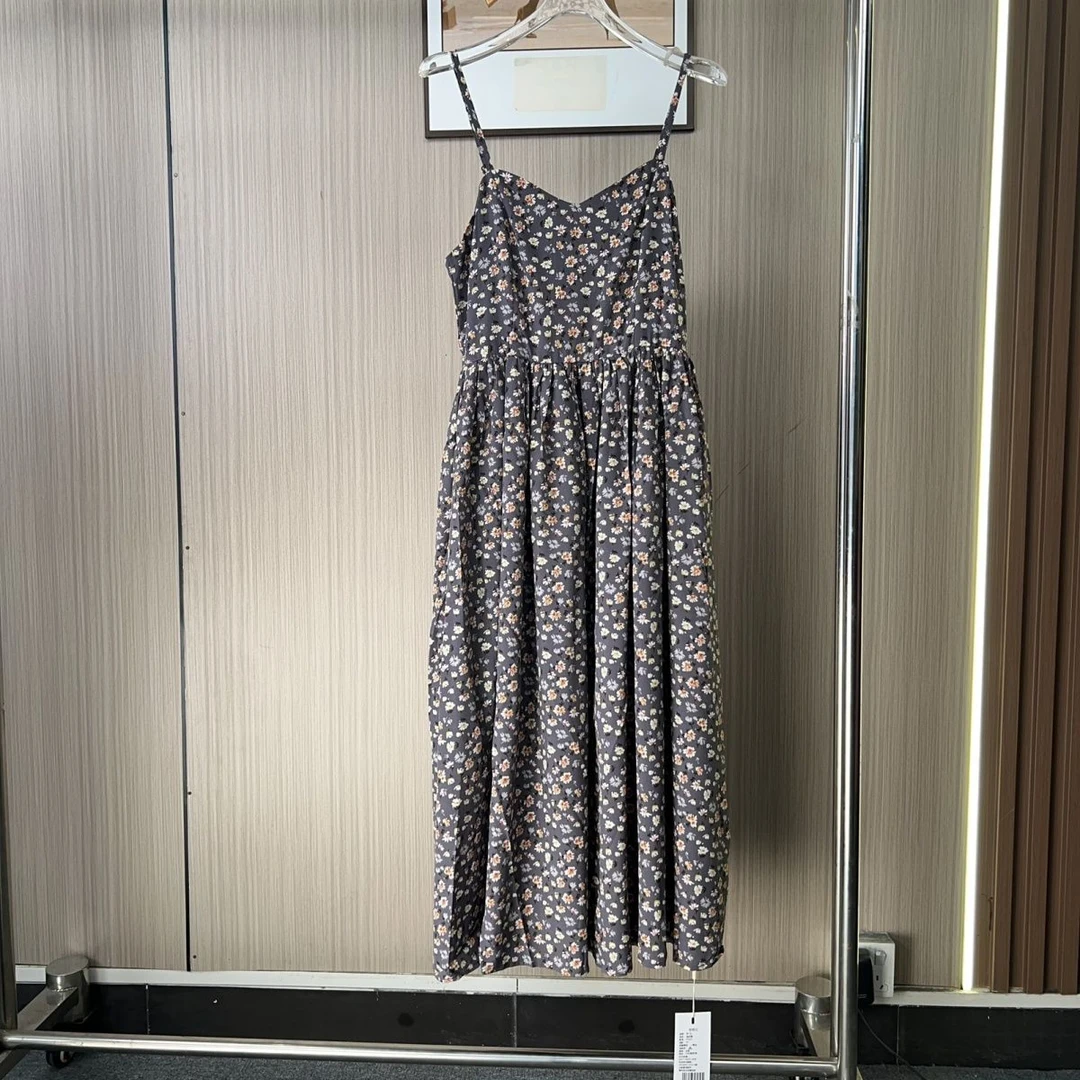 825撤柜YH女装碎花新款吊带裙显瘦气质夏季连衣裙裙子