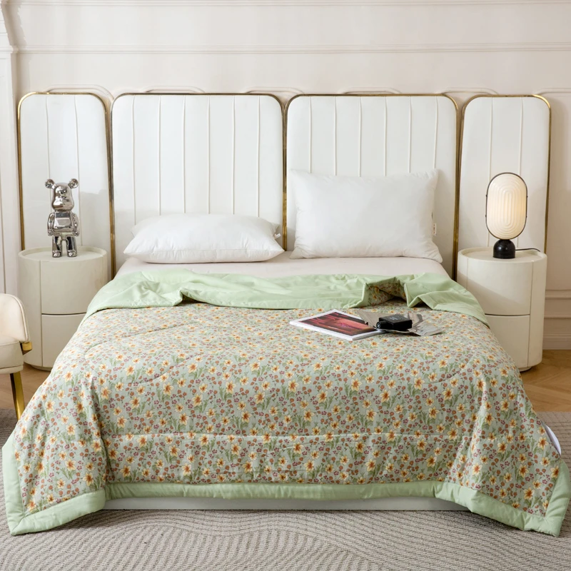 【谢姐专属】山茶花印花夏凉被空调被单人夏被