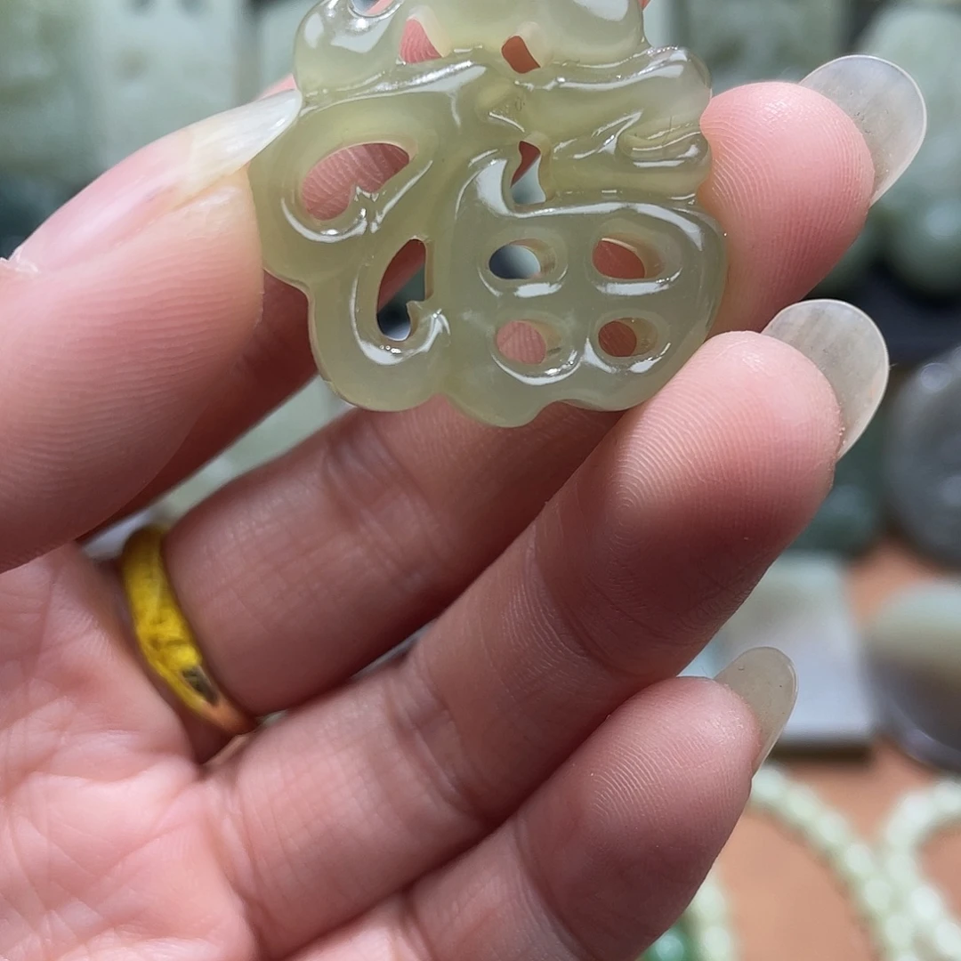 和田玉未镶嵌套链