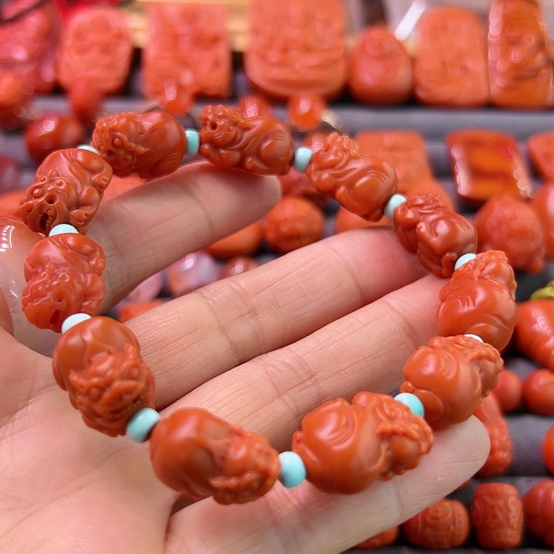 南红玛瑙手链未镶嵌