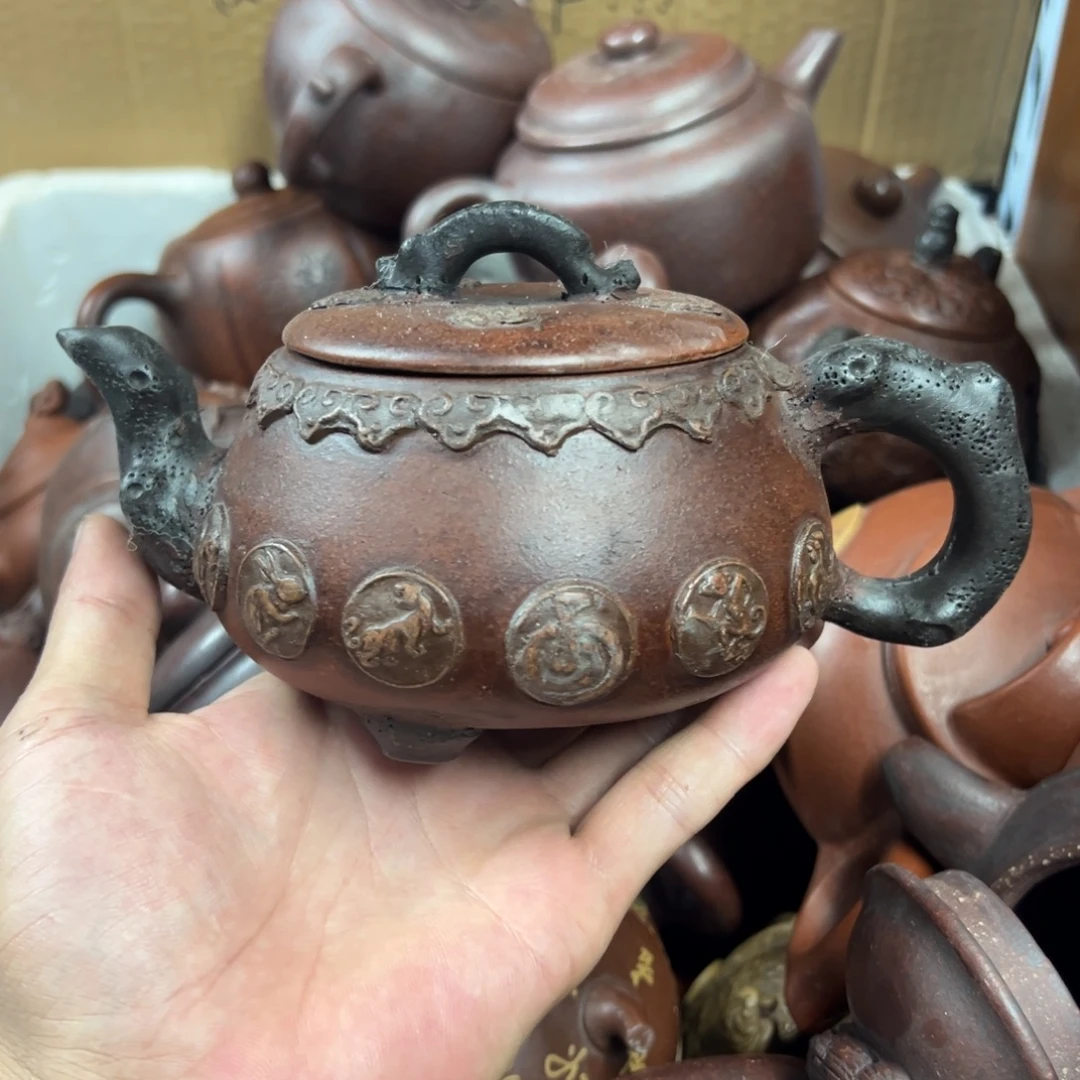 茶壶紫砂宜兴原矿紫砂壶450毫升容量