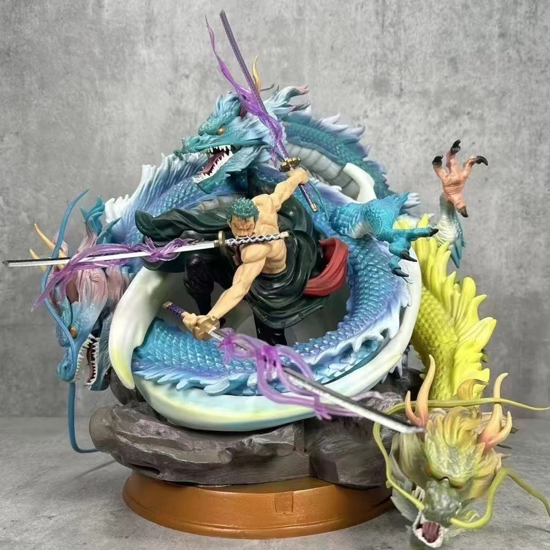 海贼王系列三龙索隆    优质大号手办模玩摆件