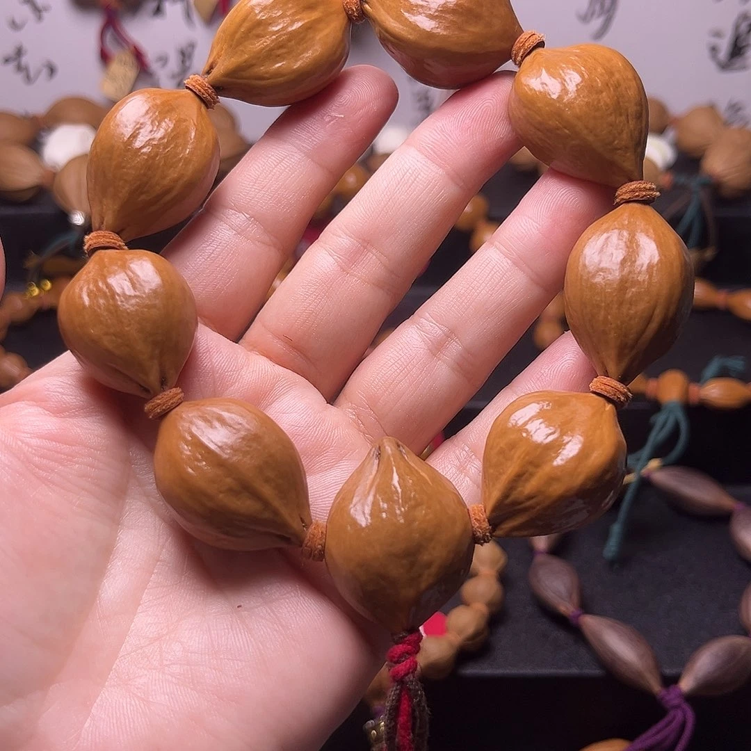 橄榄核手串老树老籽老四花方形22.29