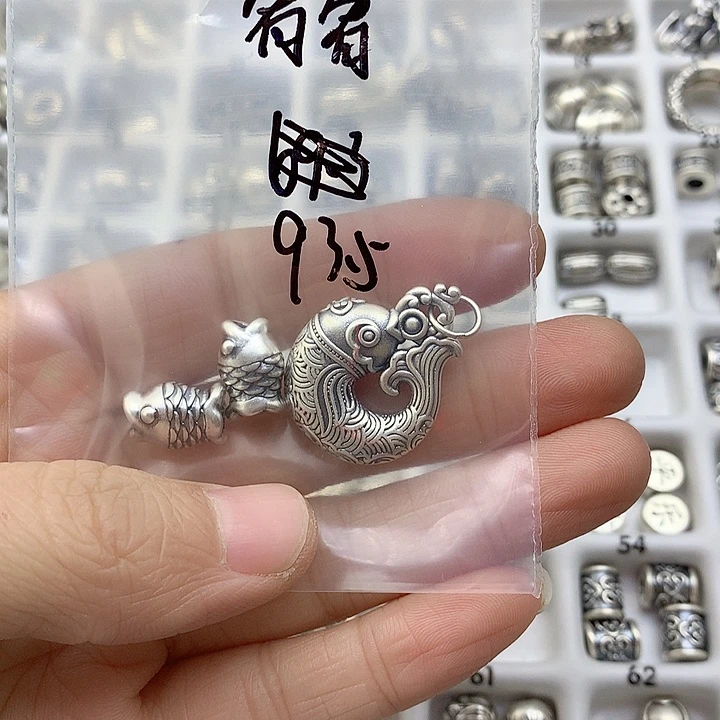 足银珐琅风铃子银饰-宥