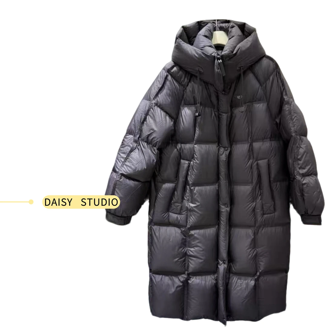 【DAISY】长款连帽加厚云感过膝外套