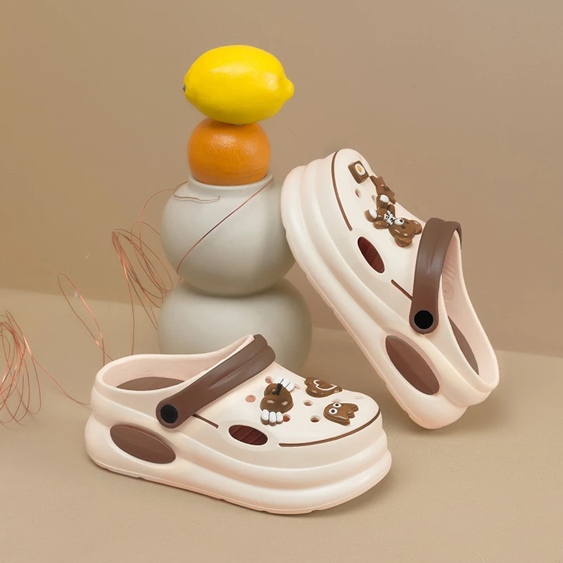 厚底洞洞鞋女夏季外穿增高时尚凉拖网红超火半拖鞋防滑海边沙滩鞋