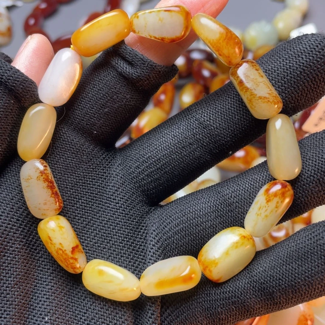 和田玉未镶嵌手链