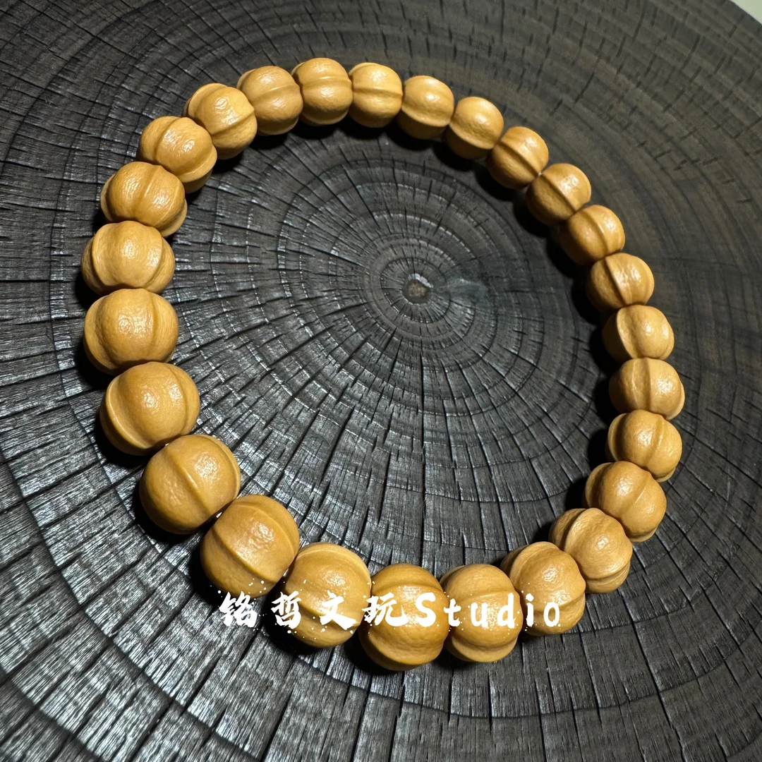 铭哲-磨砂四花鲨鱼背—全品原皮原色猴头手串9mm+