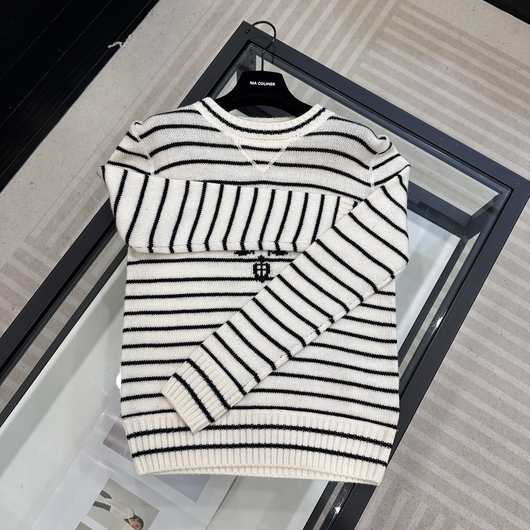 ALL IN 秋冬条纹时尚百搭毛衣女2024