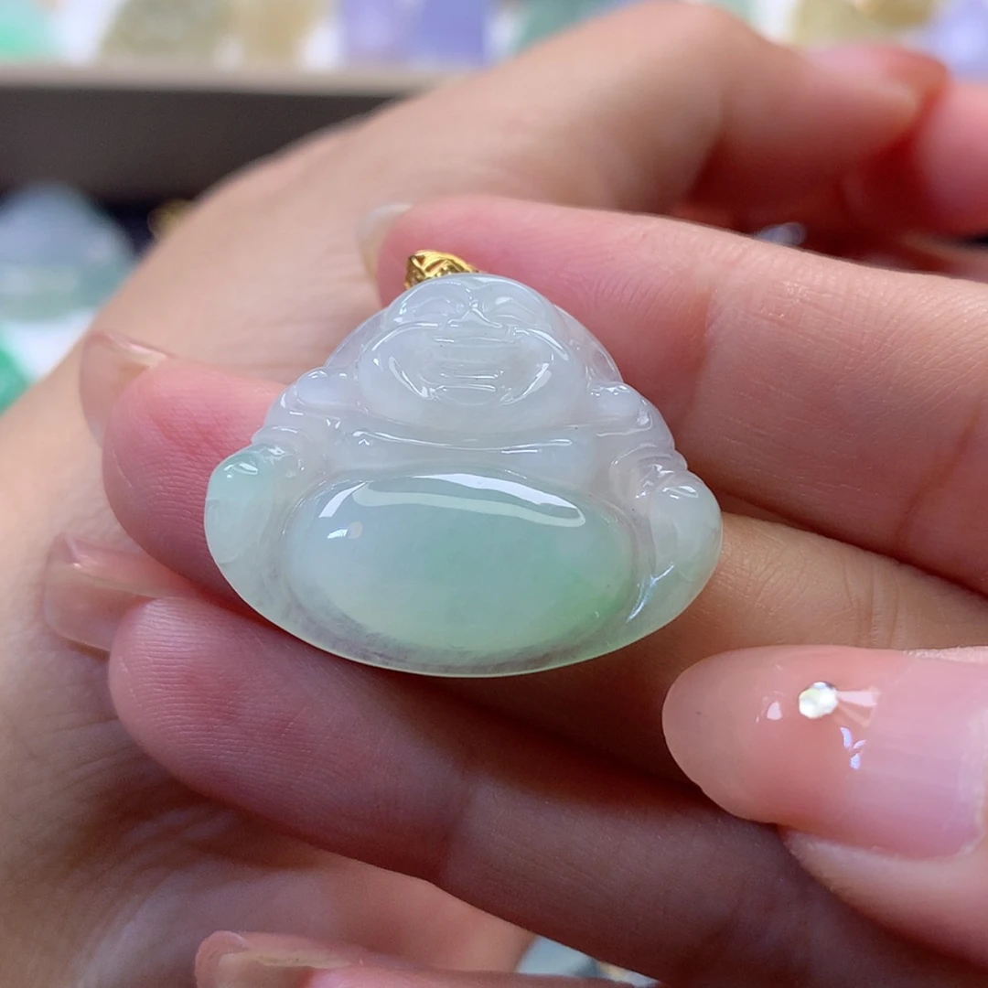 【闪购商品】吊坠(赠链)18K金镶嵌翡翠