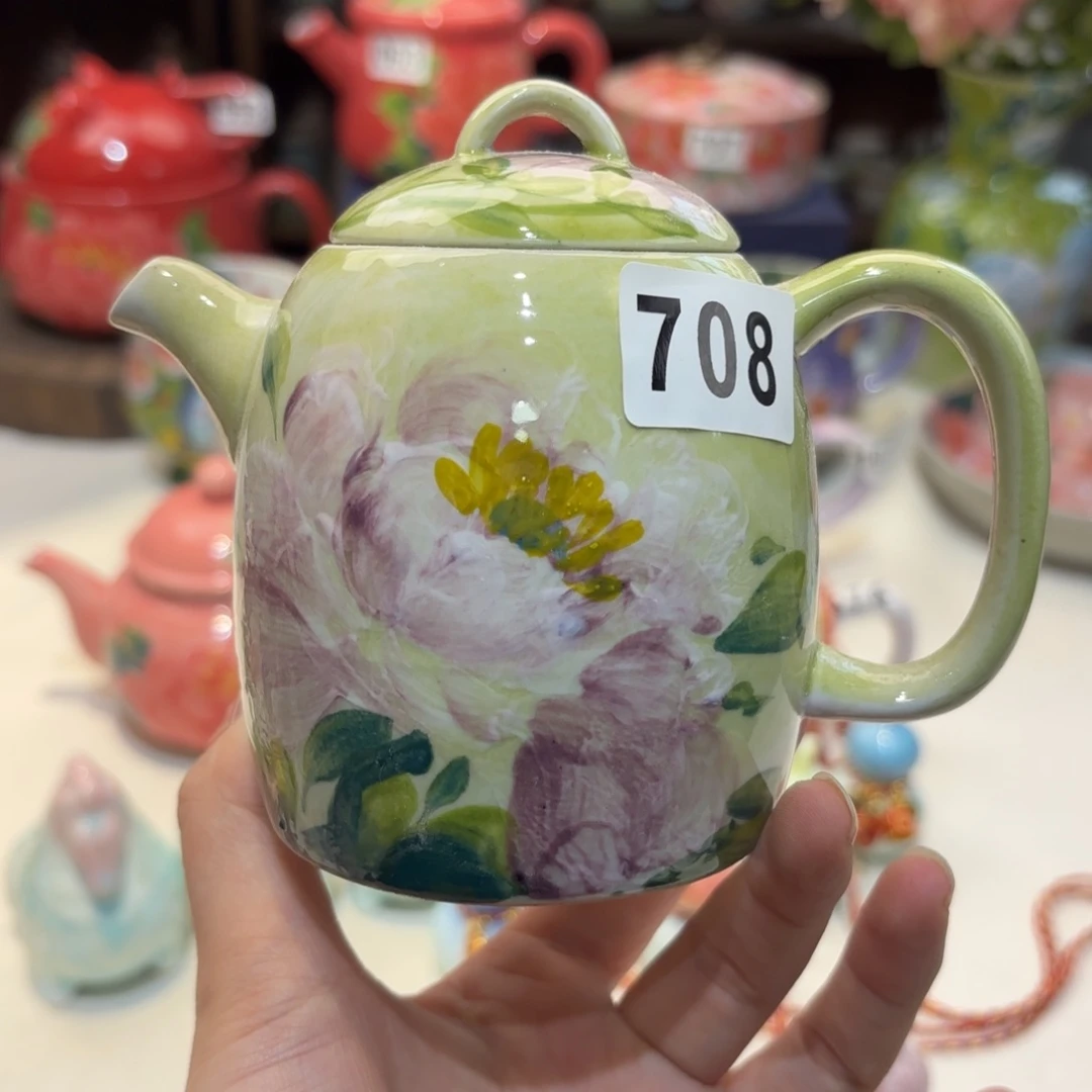 景德镇手绘高温釉下彩陶瓷茶具