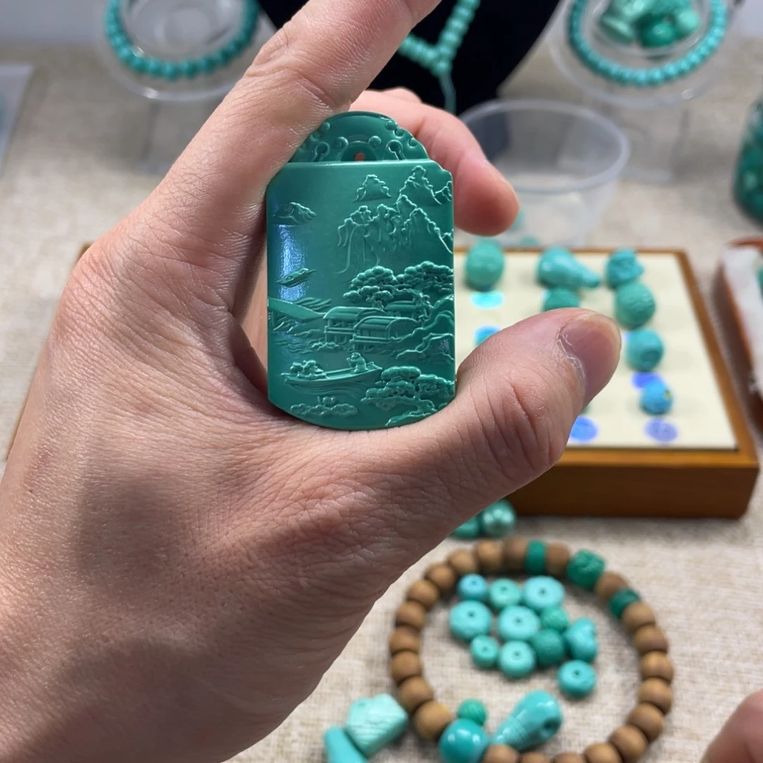 十堰手工雕刻配饰配珠，直径28