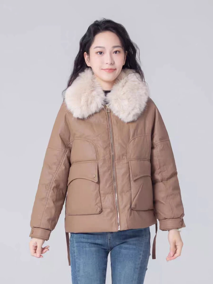 Y089【维亿专享】羽绒服女新款冬季独特今年流行小个子设计感