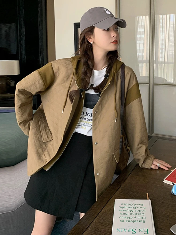 27178欧货高货中长款假两件套加绒加厚外套衣长65