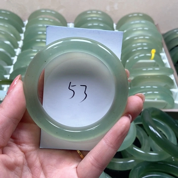 蛇纹石玉未镶嵌手镯眠**¹