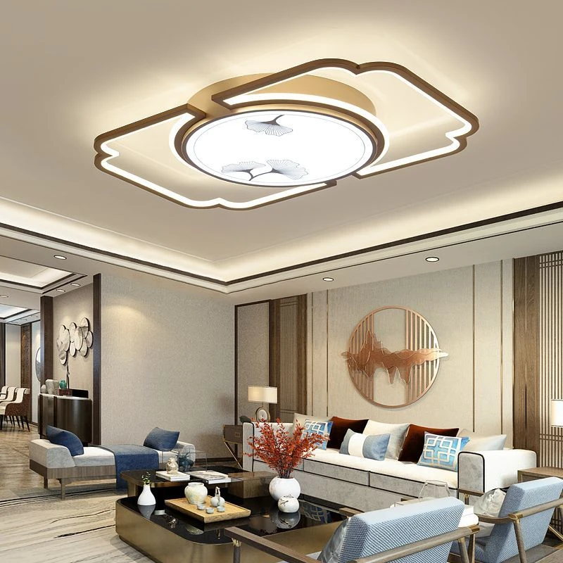 新中式客厅灯led吸顶灯卧室灯大厅现代简约大气套餐灯具2023新款