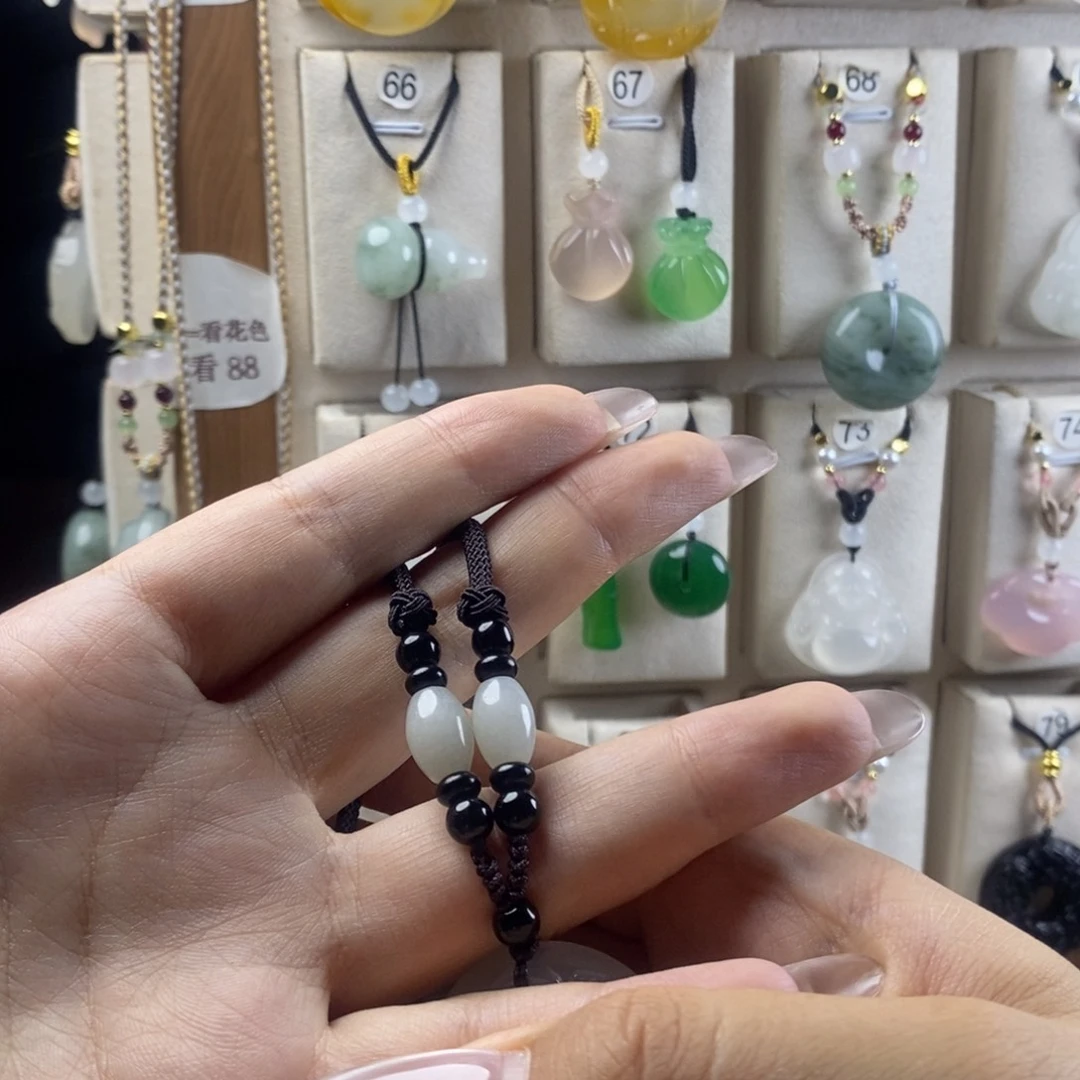 玛瑙/玉髓颈饰合金小****8