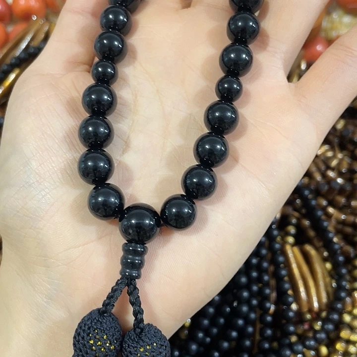 玛瑙/玉髓合金珠宝半成品一条黑金手持