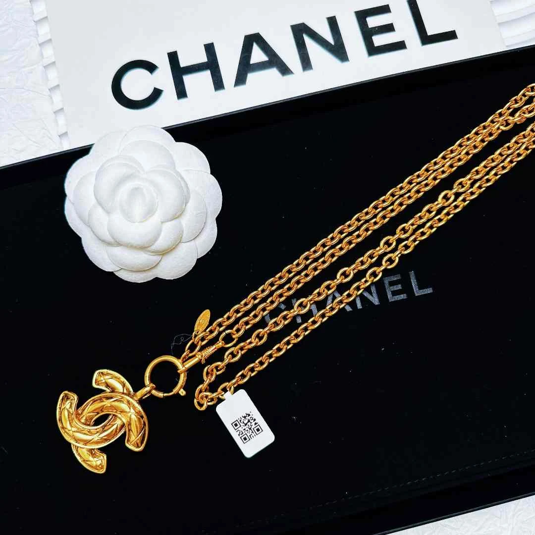 95新 Chanel/香奈儿 柚礼中古/香奈儿小鸟中号项链cq409