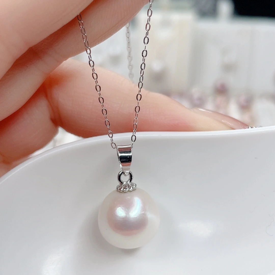 合金淡水珍珠吊坠(赠链)