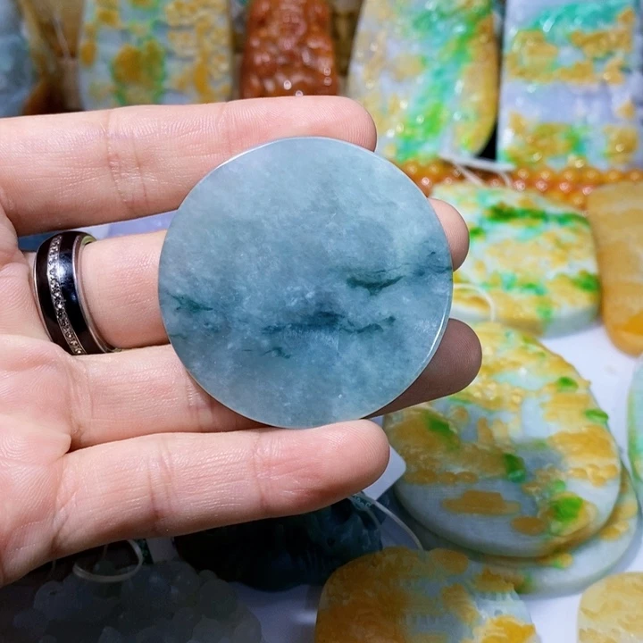 定制翡翠未镶嵌无事牌