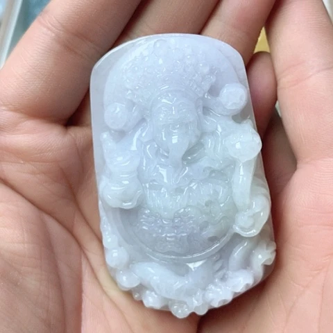 翡翠颈饰未镶嵌天然缅甸翡翠a货