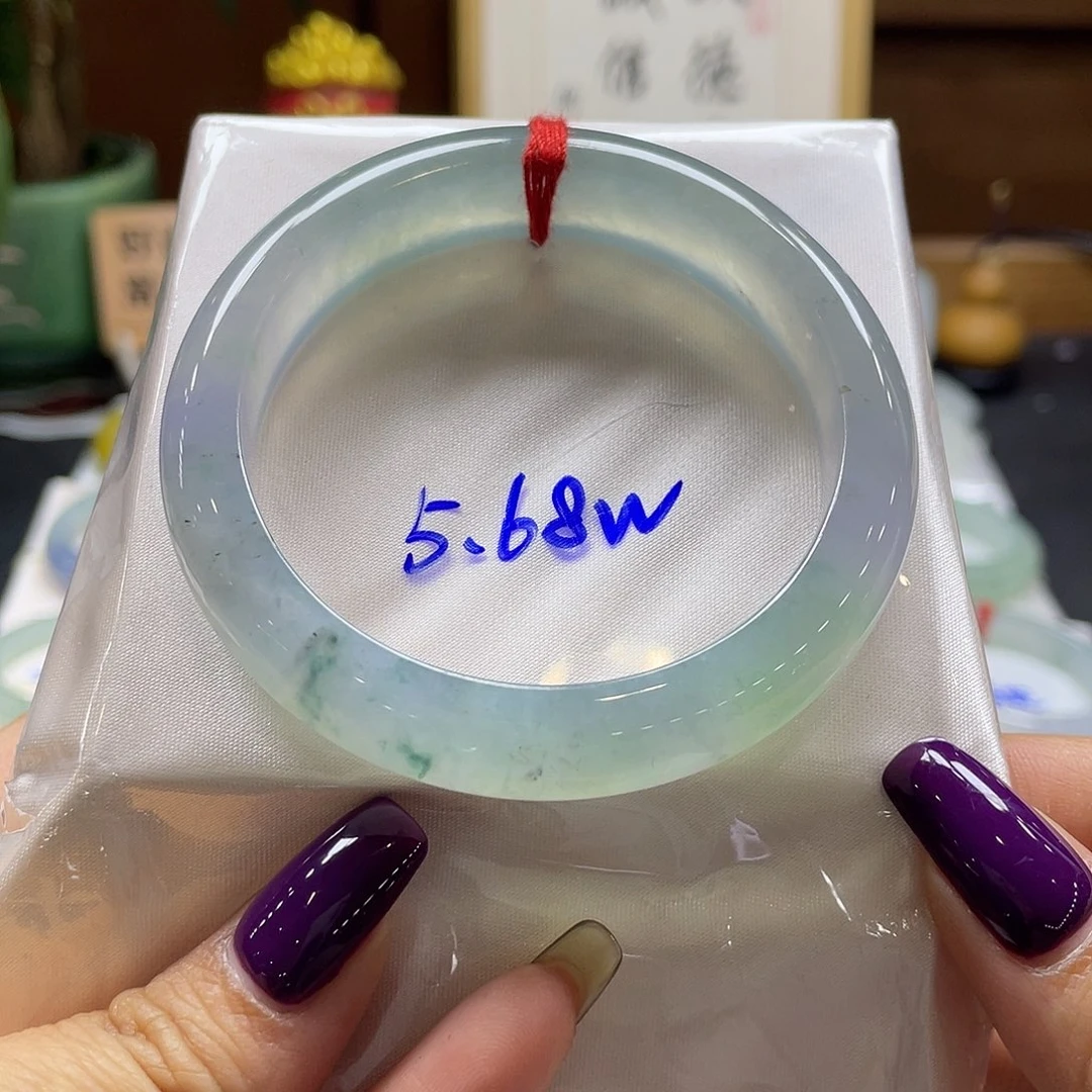 翡翠未镶嵌手镯53 号链接