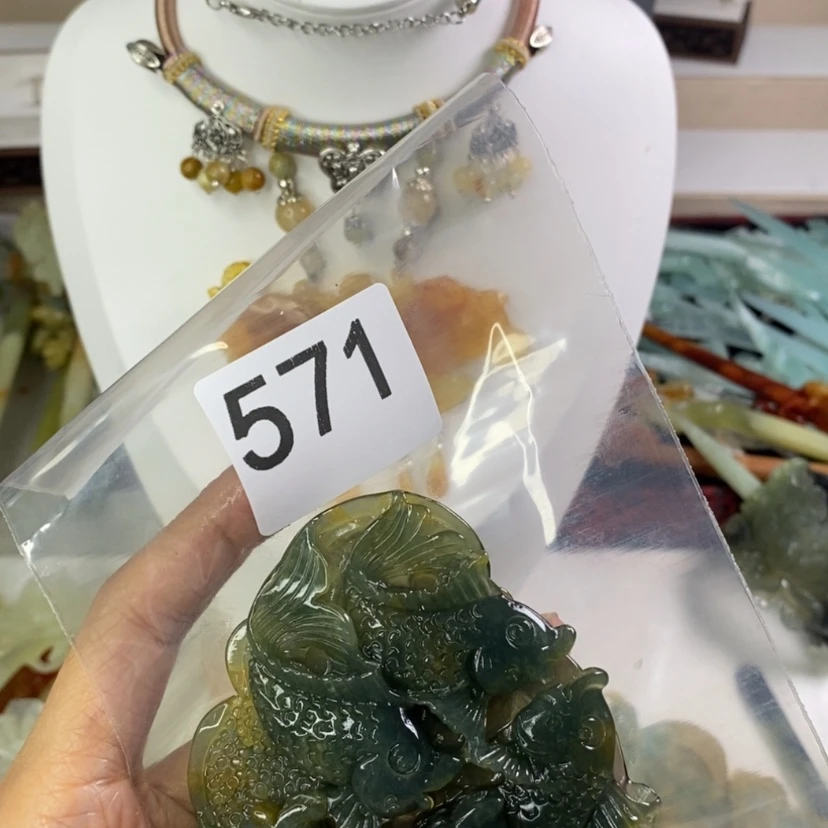 【闪购商品】岫玉发饰合金最**次