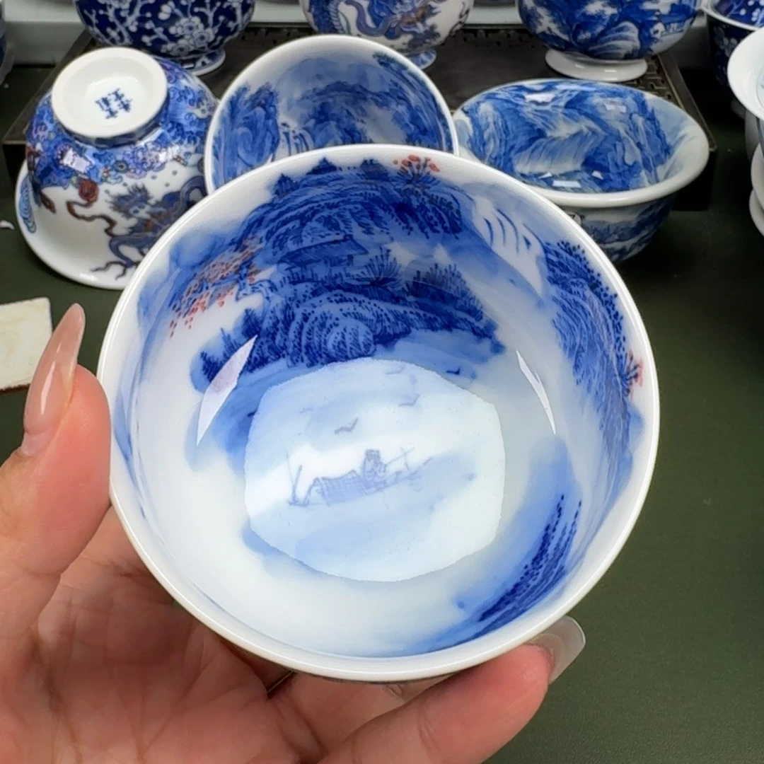 景德镇纯手工手绘茶器蒙蒙355