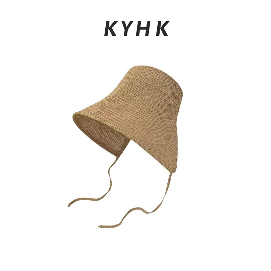 KYHK 时尚休闲百搭草编文艺沙滩帽250419
