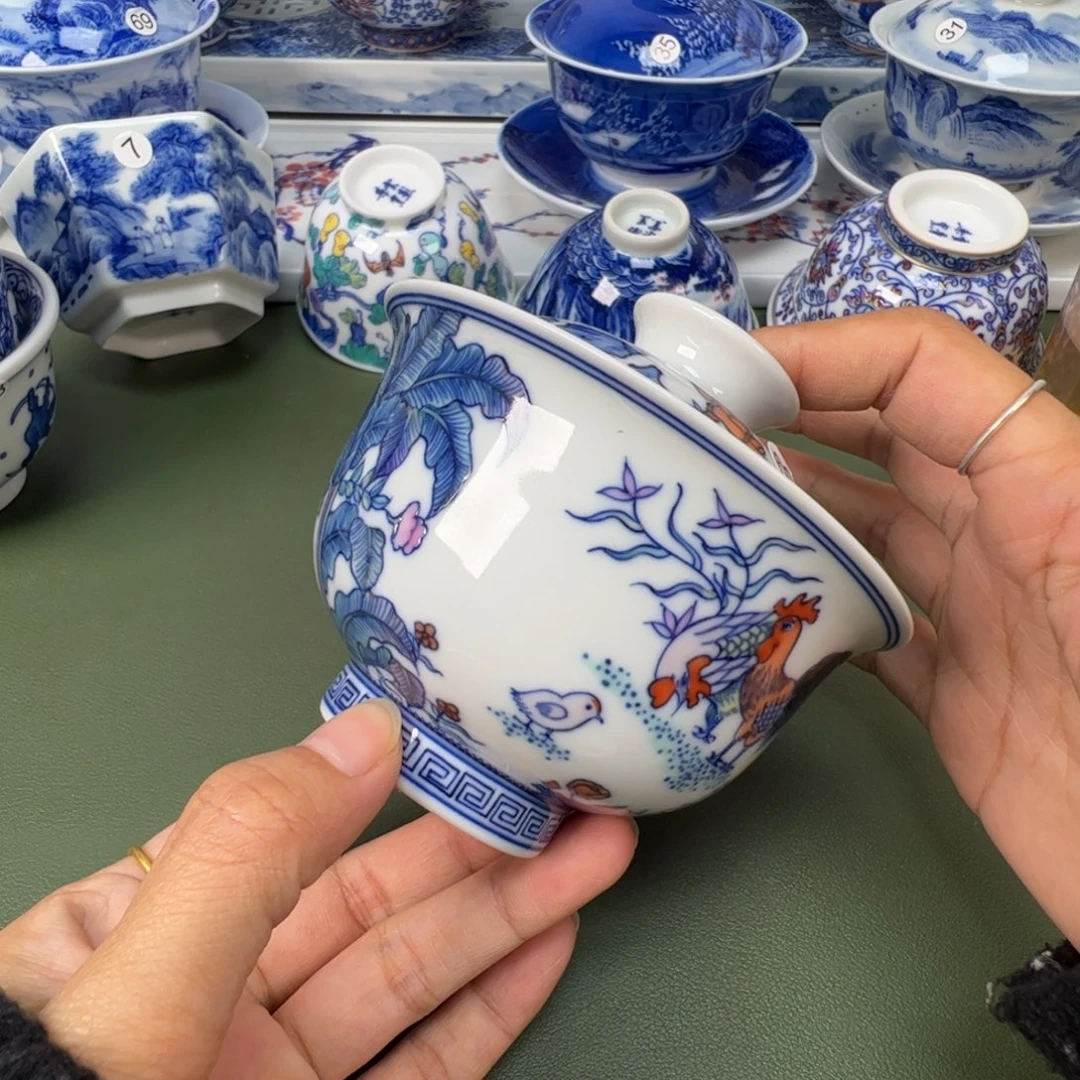 陶瓷景德镇纯手工纯手绘茶具木木69