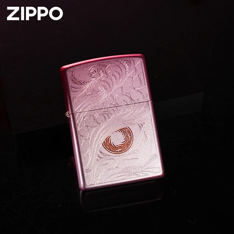Zippo打火机金乌之恋炫彩正品防风款煤油高档情侣礼物送对象DY