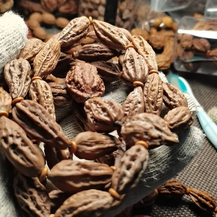 文玩核桃手串…*东北秋子异型籽25