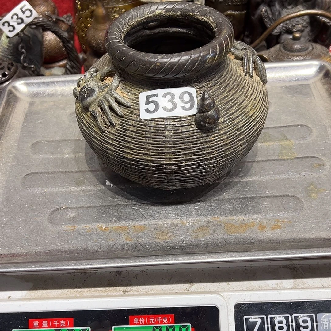 林***生黄铜摆件，文房摆件