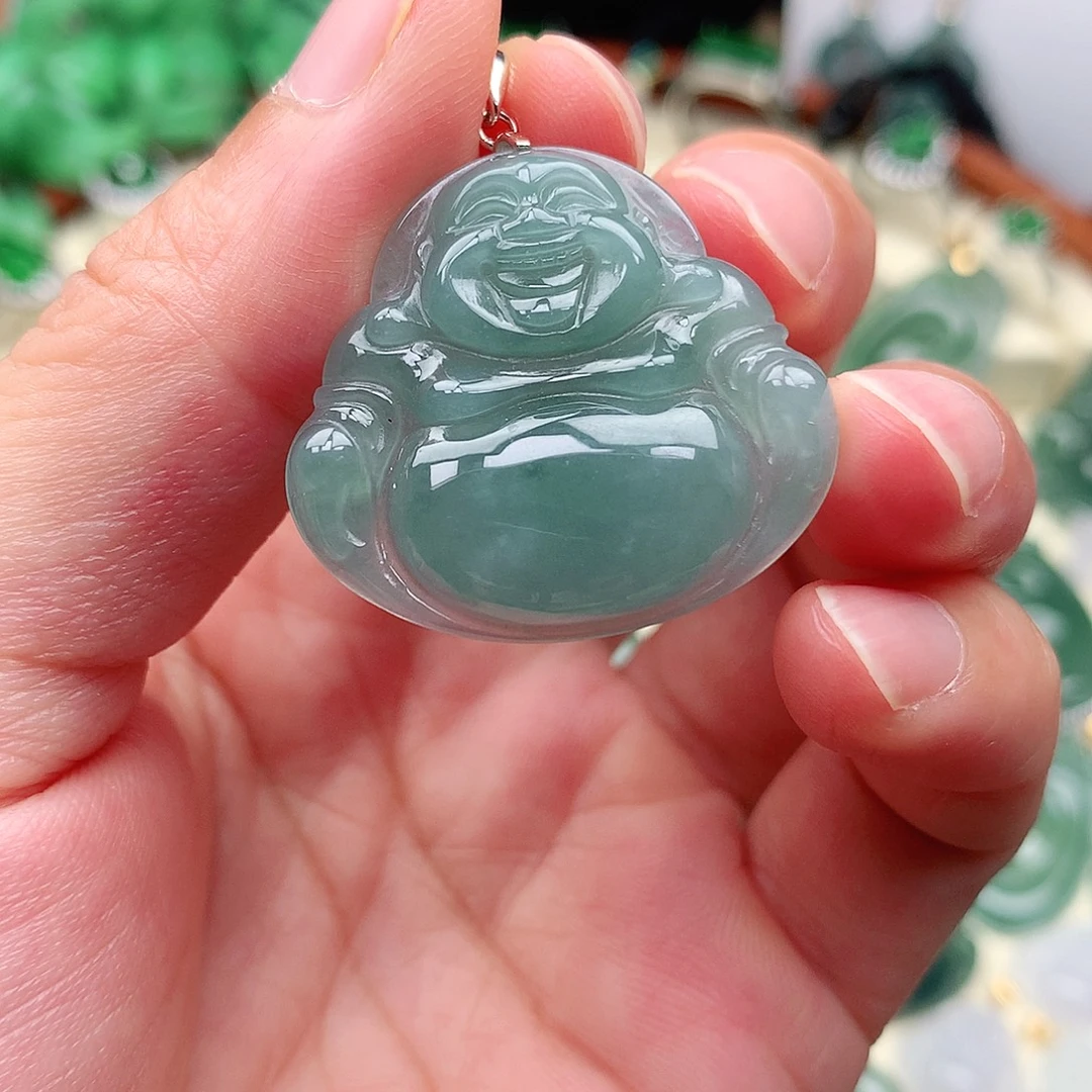 翡翠未镶嵌颈饰吊坠