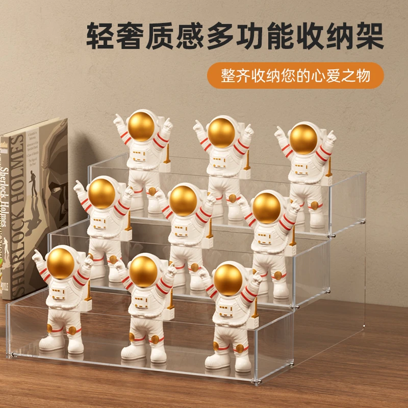 多层梯形展示架亚克力展示烟架口香糖收纳架亚克力阶梯展示架