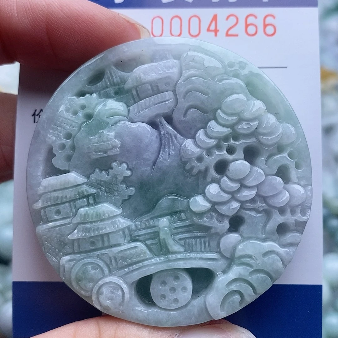 翡翠未镶嵌吊坠(不含链)
